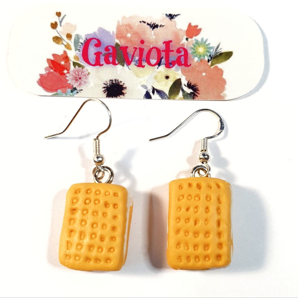 Vanilla Cookies Polymer Clay Earings